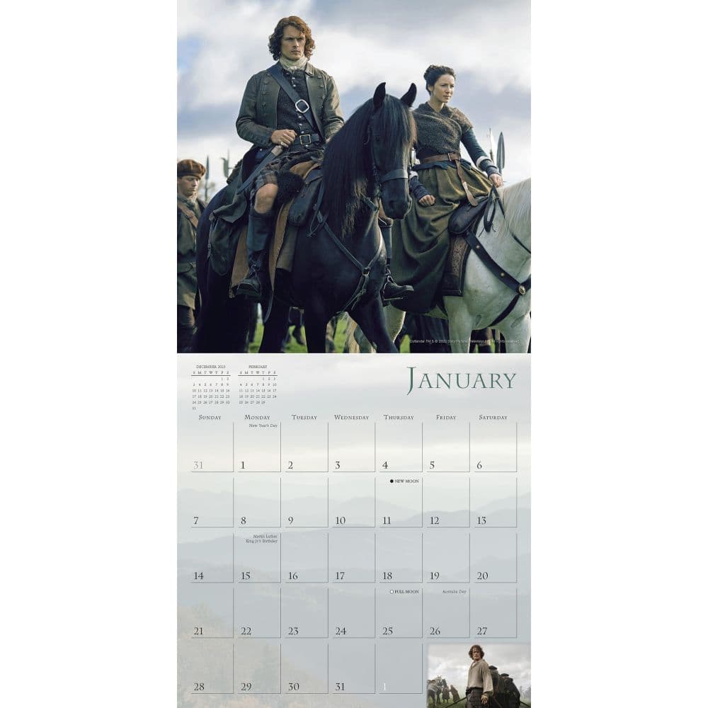 Outlander 2024 Wall Calendar