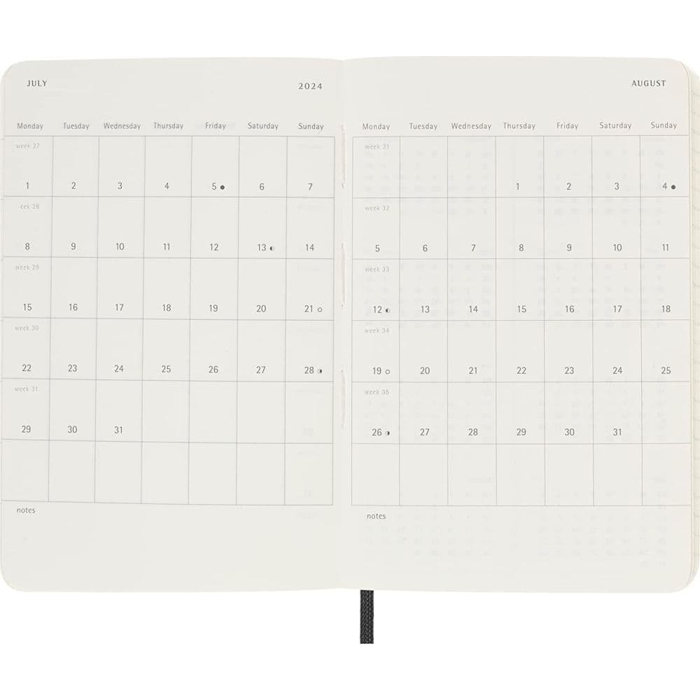 Moleskine Pocket Black Daily 2024 Planner