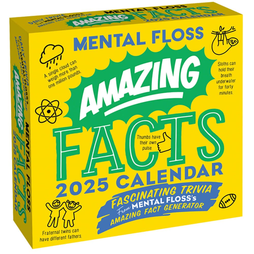 Mental Floss Amazing Facts 2025 Desk Calendar