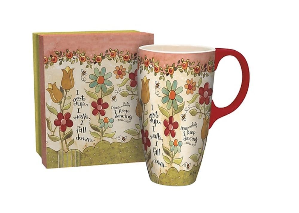 I Keep Dancing Latte Mug by Karen Hillard Good Main Image