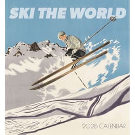 Ski the World 2025 Wall Calendar