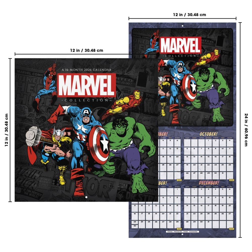 Marvel Comics 2026 Wall Calendar Sixth Alternate Image