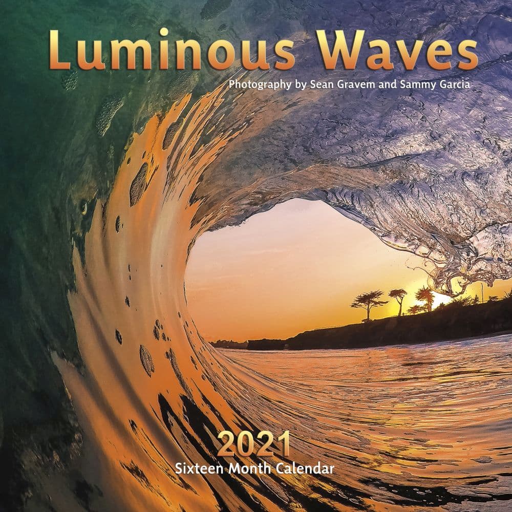 Luminous Waves Wall Calendar