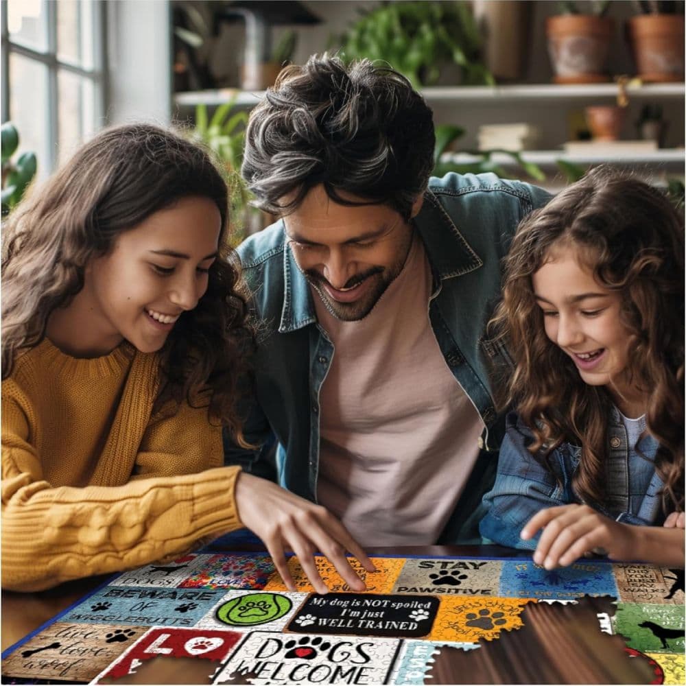 I Love Dogs 1000 Piece Puzzle Third Alternate Image