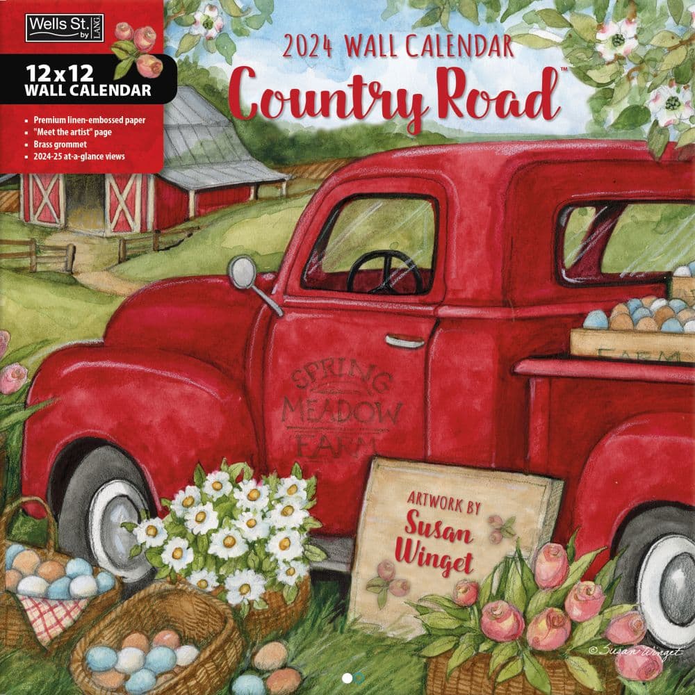 Country Road 2024 Wall Calendar Main Product Image width=&quot;1000&quot; height=&quot;1000&quot;