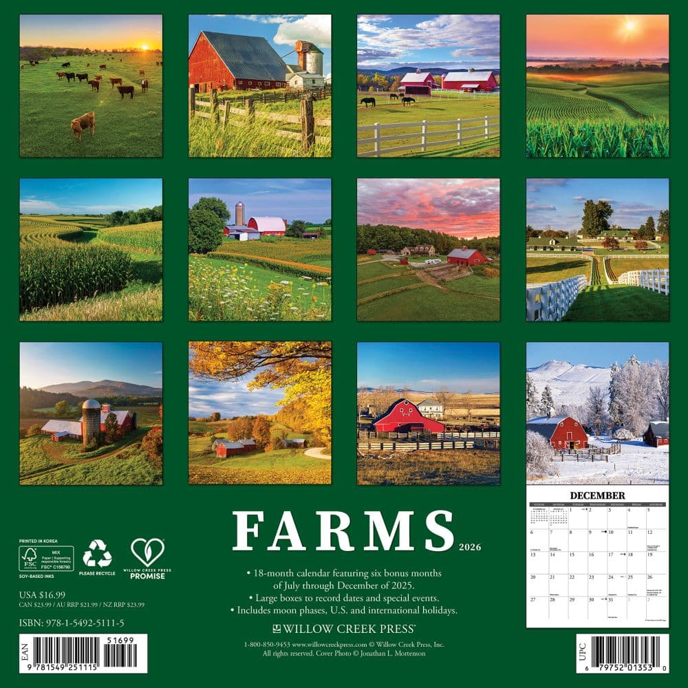Farms and Barns 2026 Wall Calendar First Alternate Image