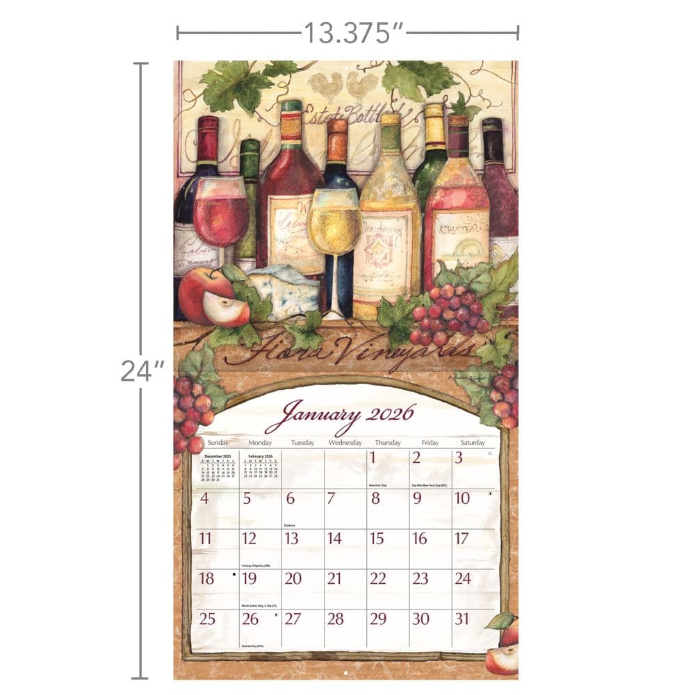 Wine Country 2026 Wall Calendar by Susan Winget_ALT6