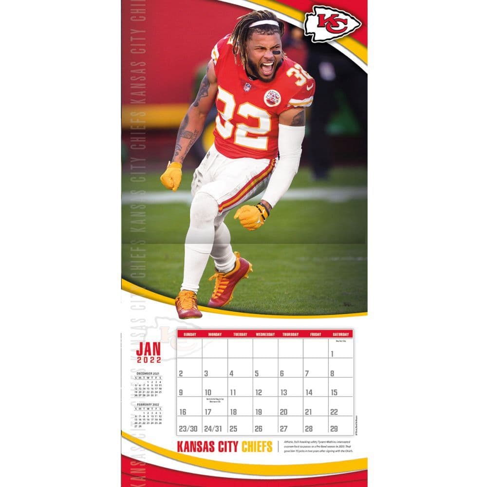 Umkc Calendar 2023 Kansas City Chiefs 2022 Wall Calendar - Calendars.com