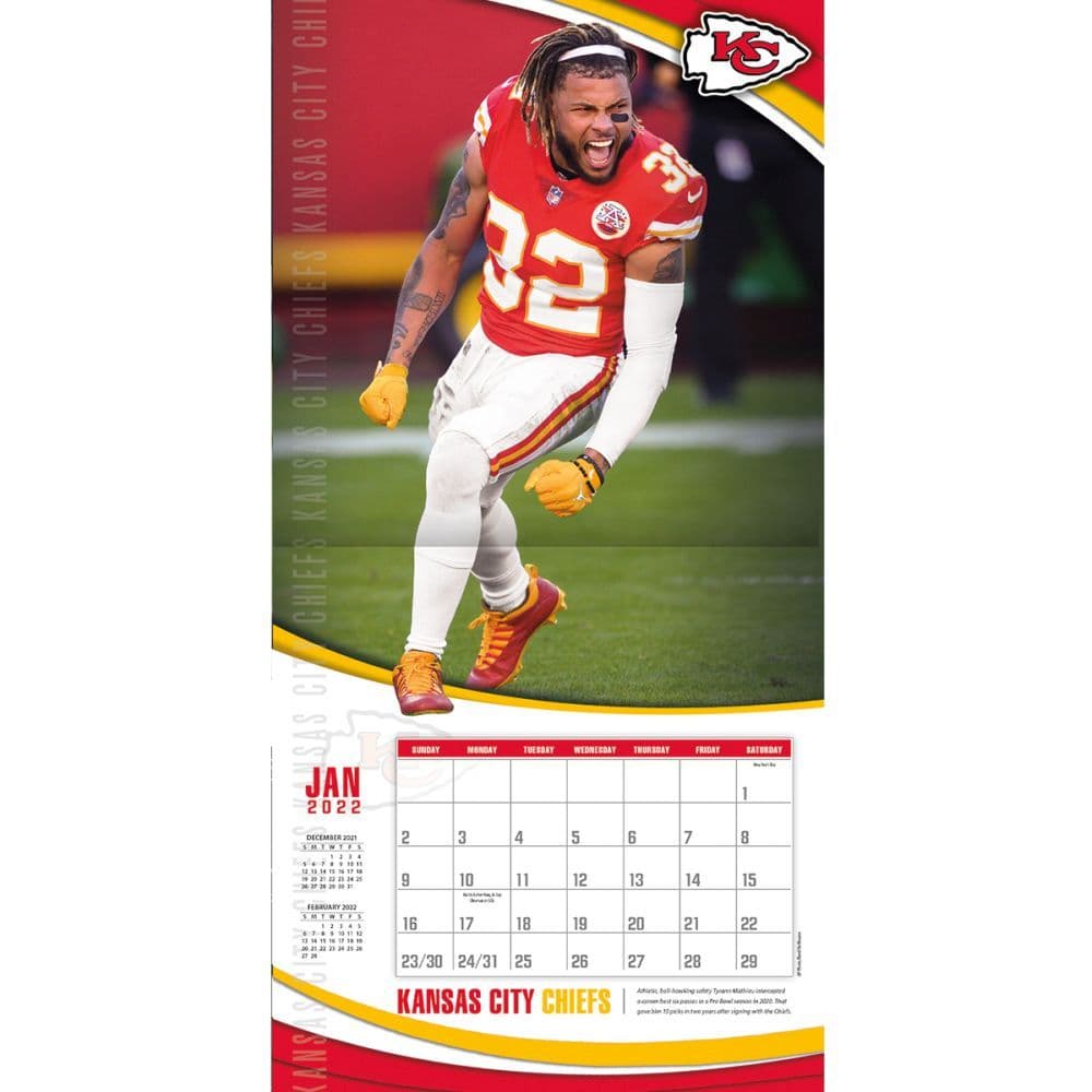 Kc Chiefs 2022 Schedule Kansas City Chiefs 2022 Wall Calendar - Calendars.com
