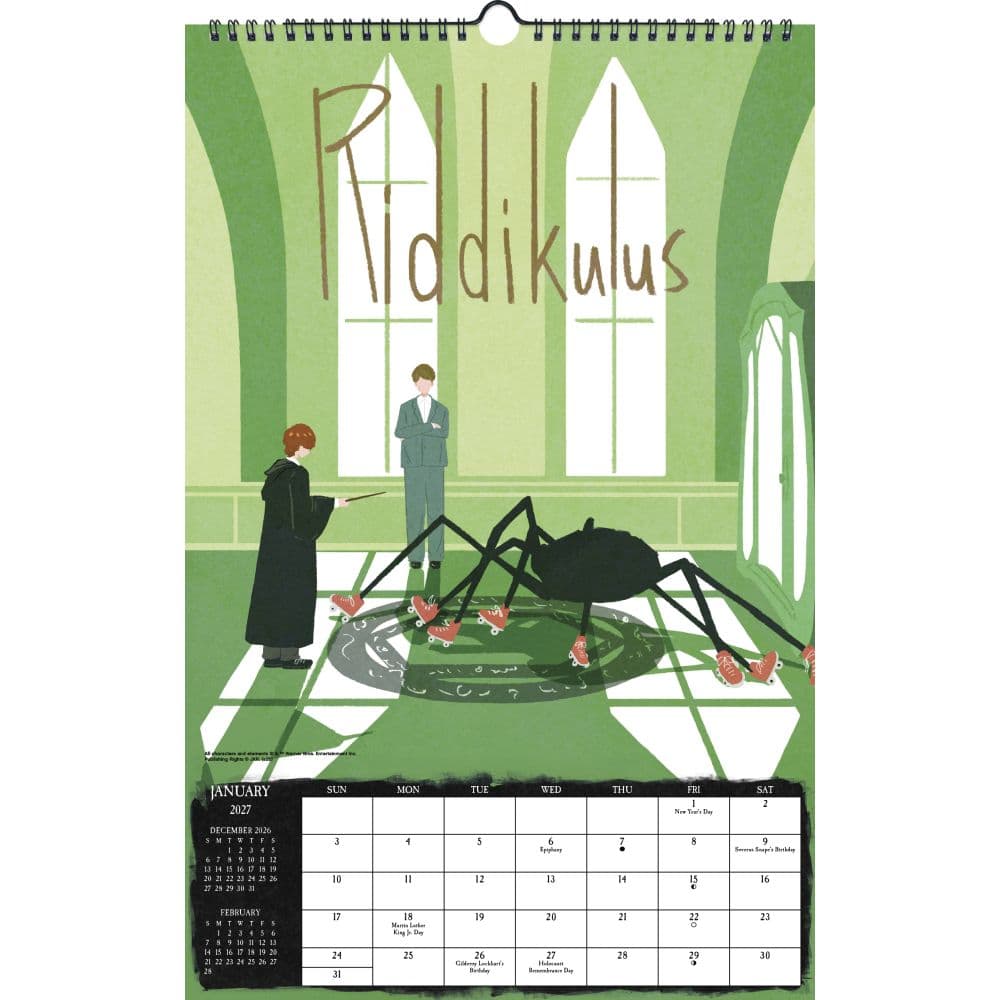 Harry Potter Poster 2027 Slim Wall Calendar First Alternate Image