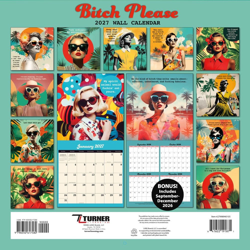 Bitch Please 2027 Wall Calendar First Alternate Image