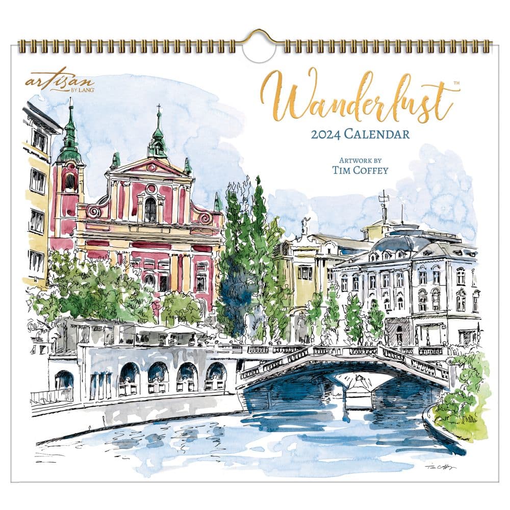 Wanderlust 2024 Wall Calendar