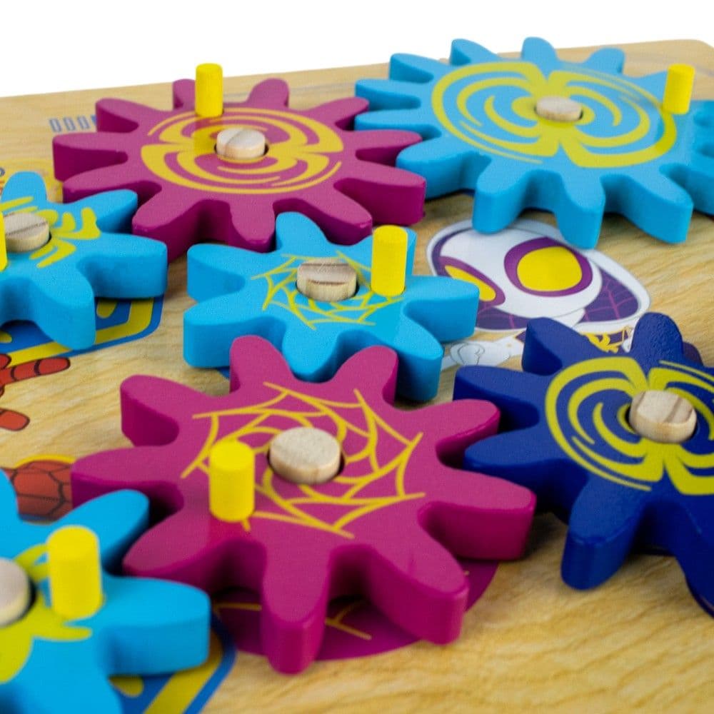 Spidey 8 Gear Wooden Puzzle Fourth Alternate Image