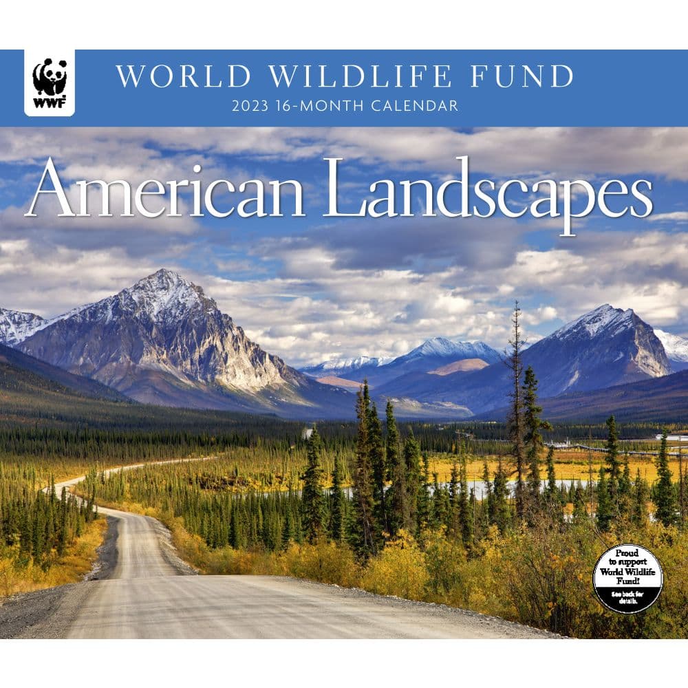 Calendar Ink American Landscapes WWF 2023 Wall Calendar