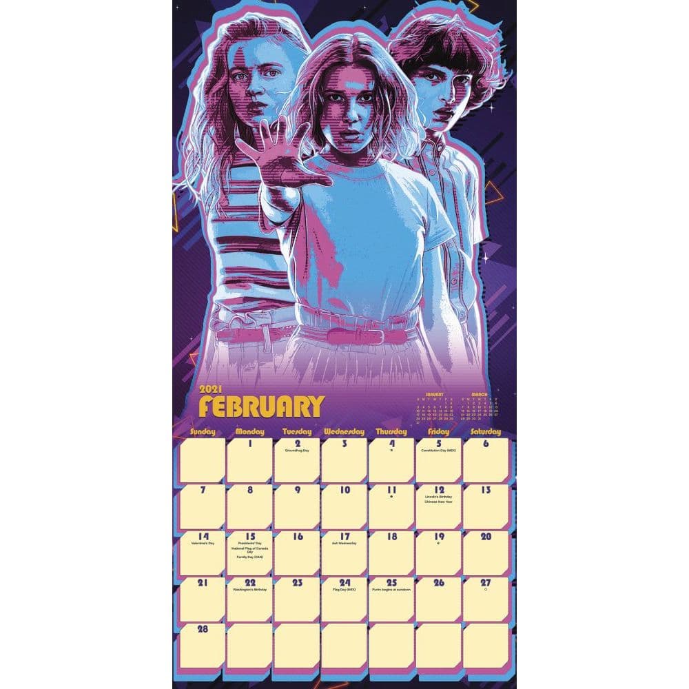 Stranger Thing Collectors Ed Wall Calendar