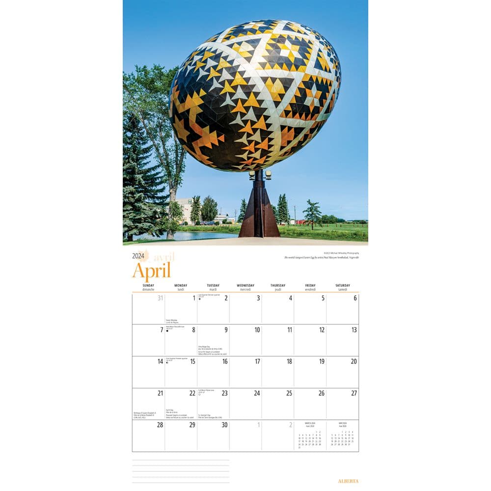 Alberta 2025 Wall Calendar