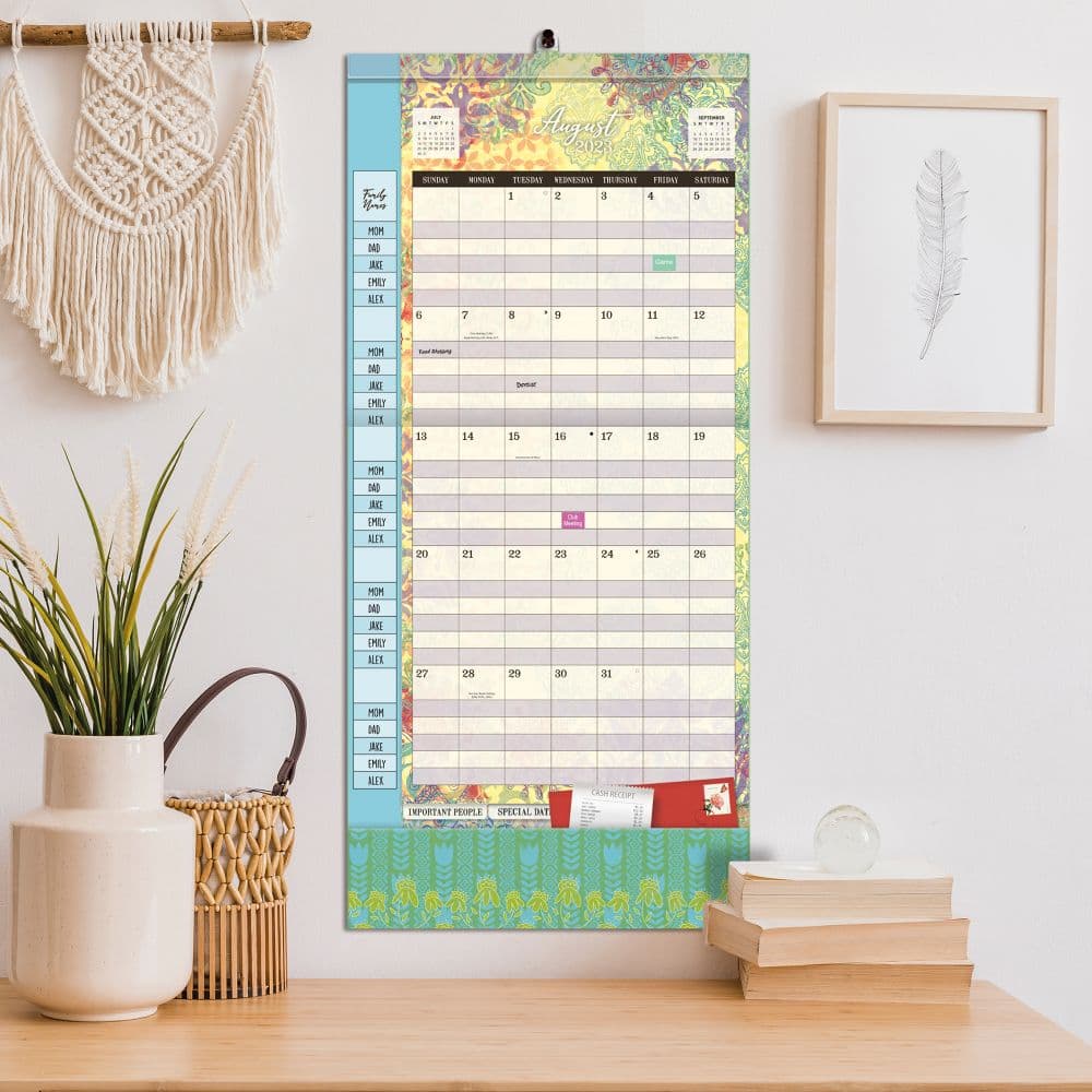 Bohemian Plan It 2024 Wall Calendar