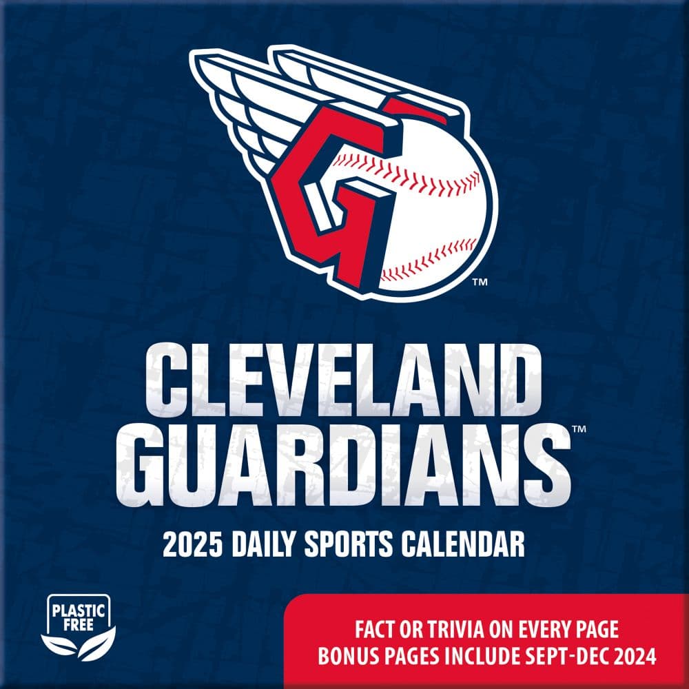 MLB Cleveland Guardians 2025 Desk Calendar