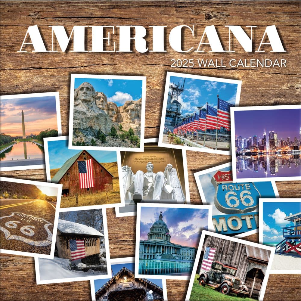 Americana Photo 2025 Wall Calendar_Main Image