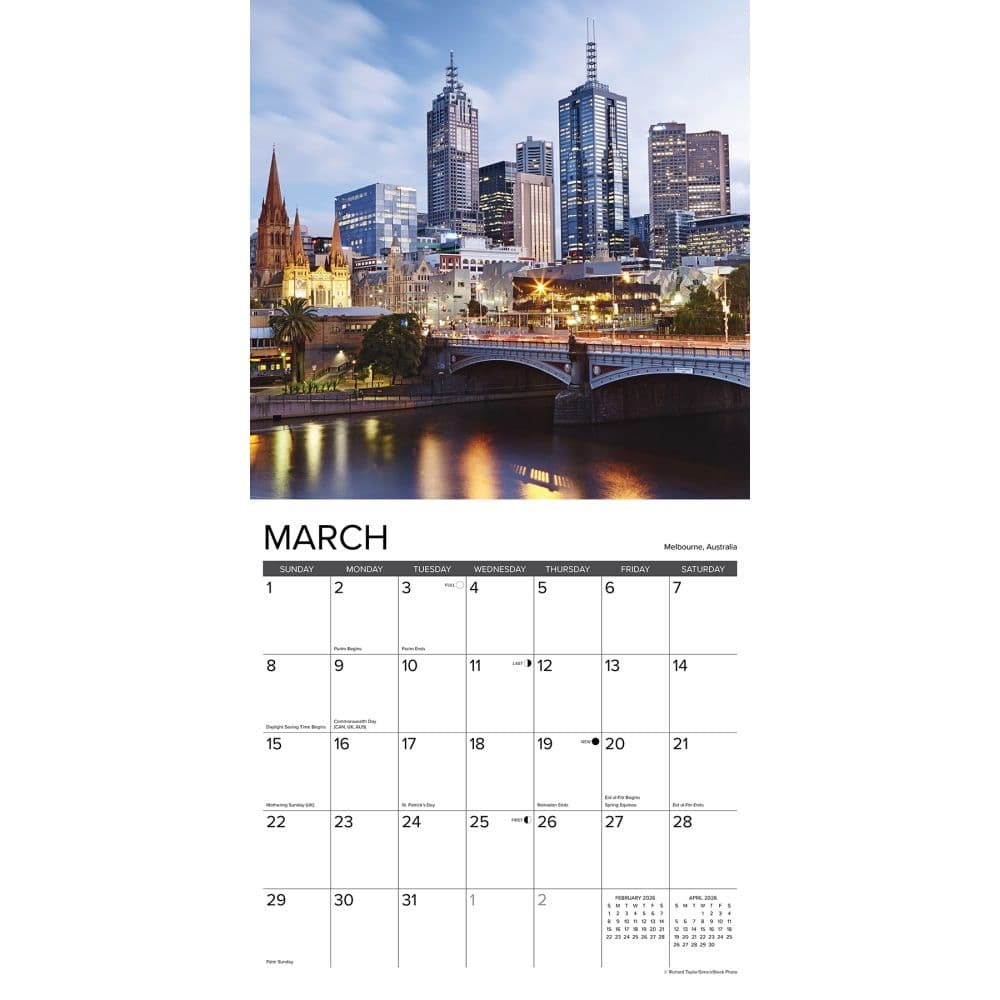 Skylines 2026 Wall Calendar Second Alternate Image