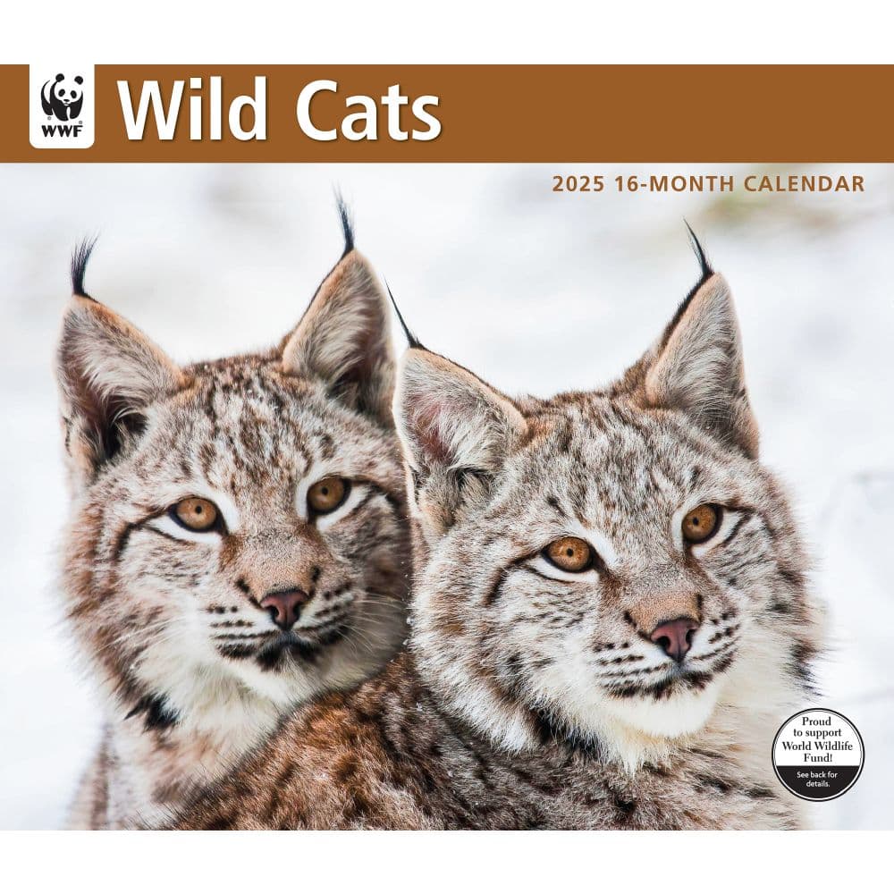 Wild Cats WWF 2025 Wall Calendar Main Image