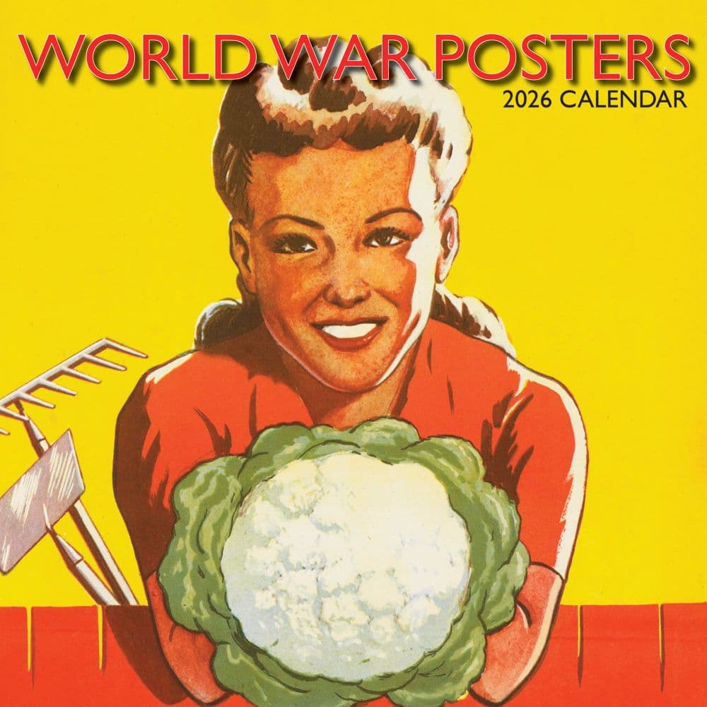 World War Posters 2026 Wall Calendar Main Image