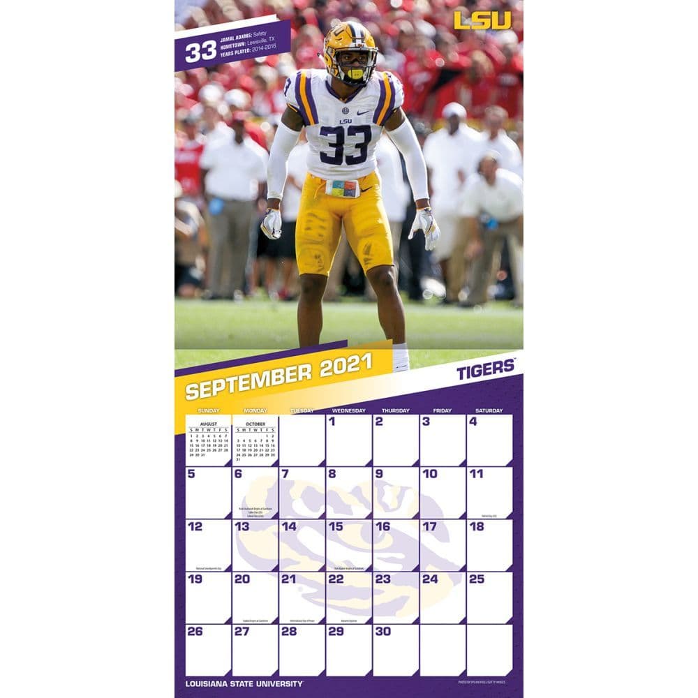 Lsu Tigers 2022 Wall Calendar - Calendars.com