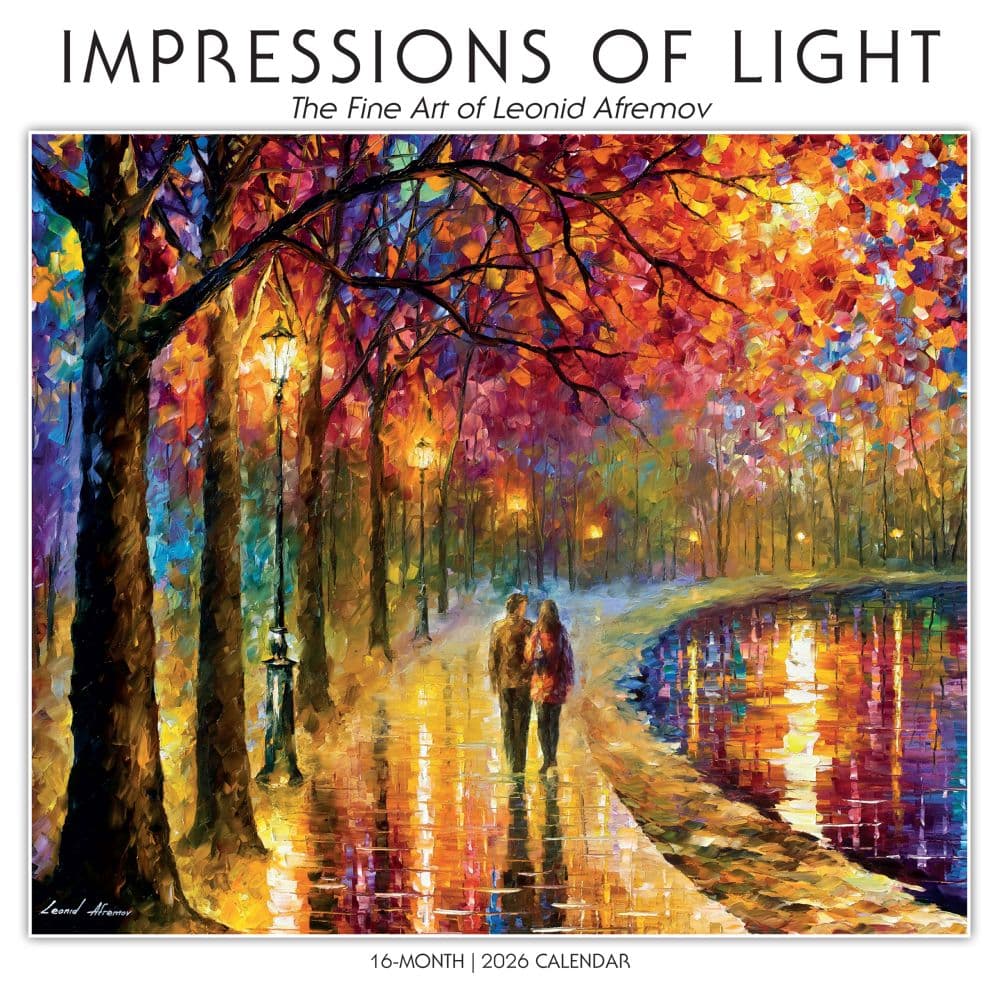 Impressions Of Light by Leonid Afremov 202 Wall Calendar_Main Image