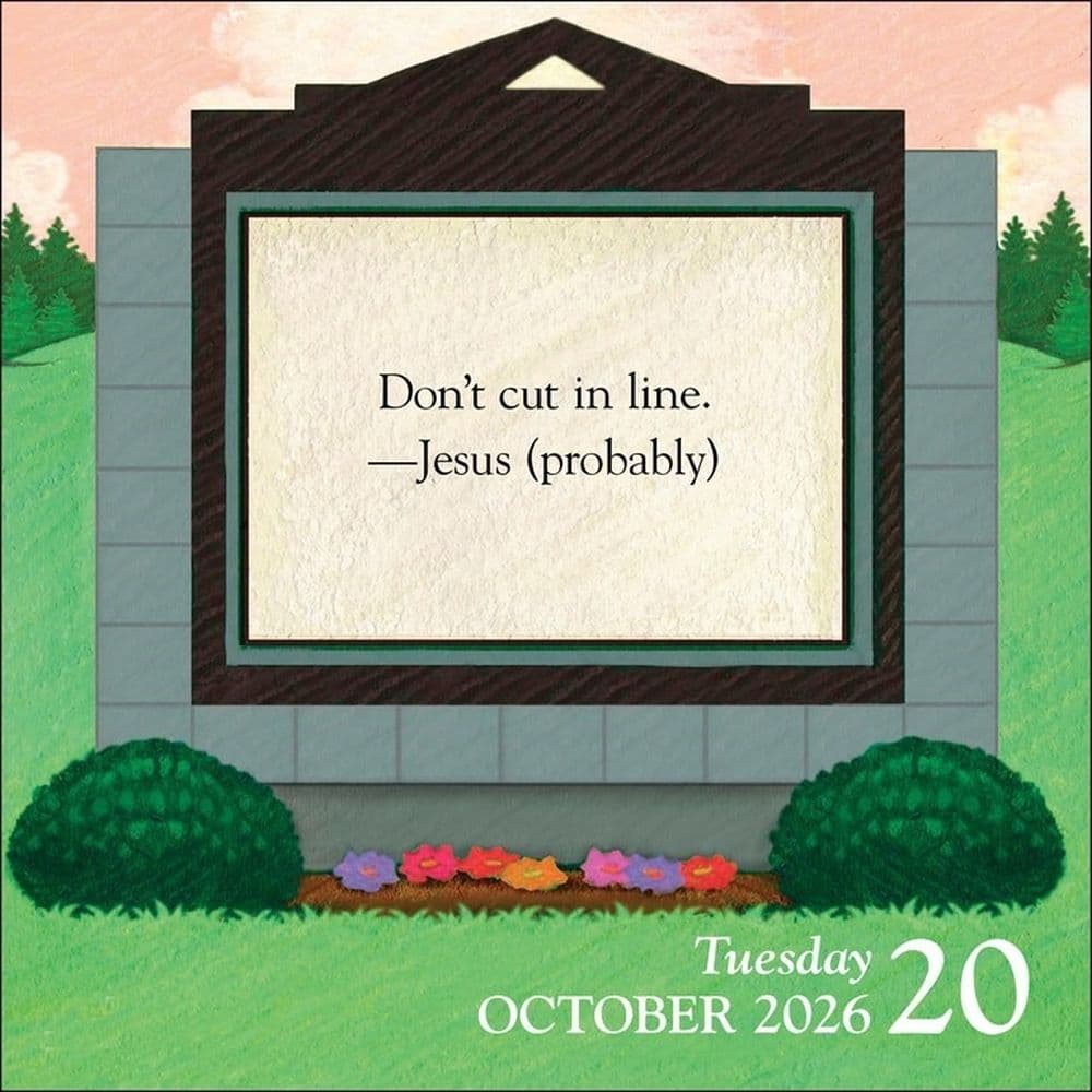 Church Signs 2026 Desk Calendar Third Alternate Image