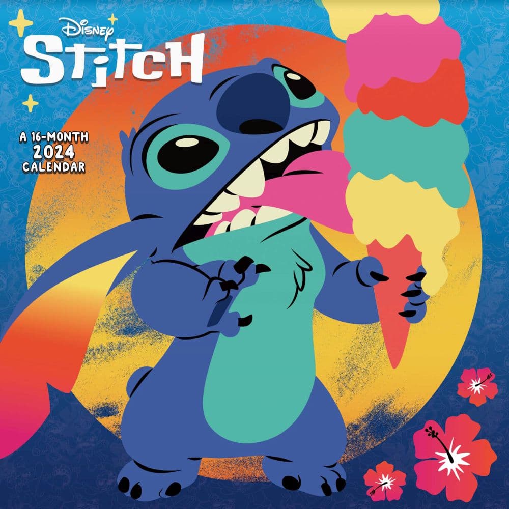 Disney Stitch 2024 Mini Wall Calendar Main Image