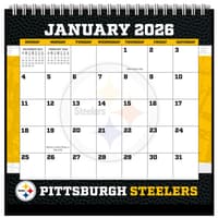 image NFL Pittsburgh Steelers 2026 Easel Desk Calendar Main Product Image