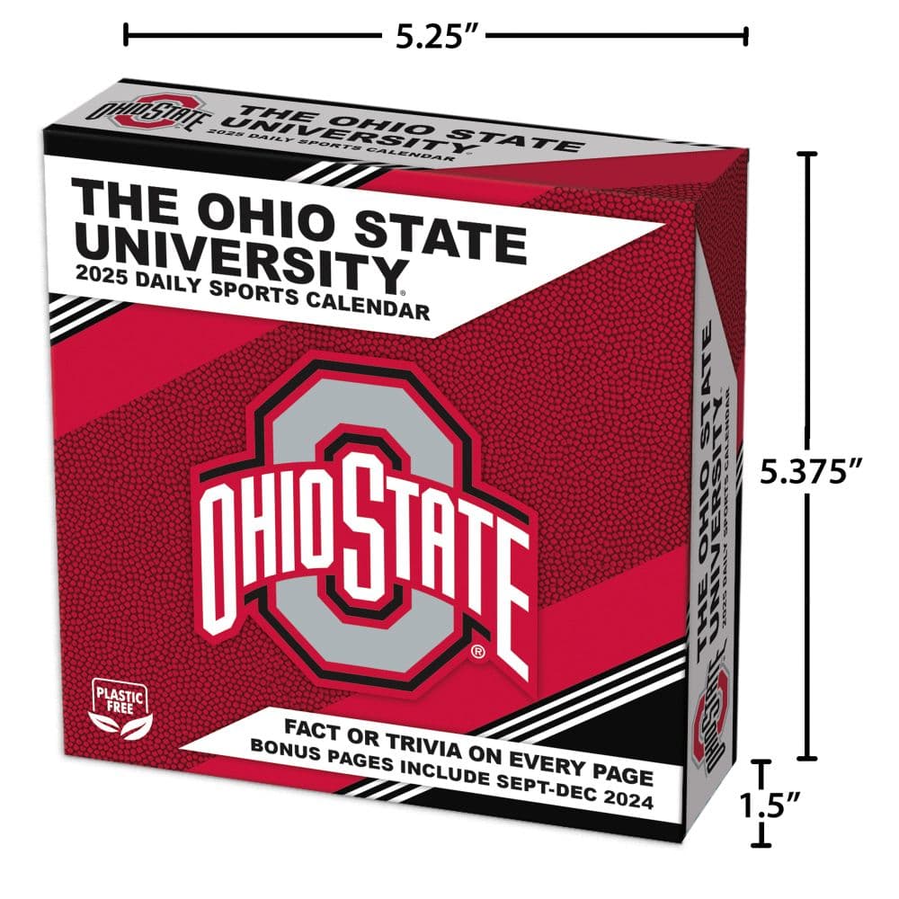 COL Ohio State Buckeyes 2025 Desk Calendar Fifth Alternate Image