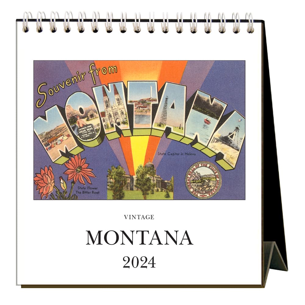 Montana Nostalgic 2024 Easel Desk Calendar