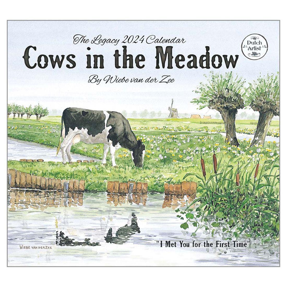 Cows in the Meadow 2024 Wall Calendar