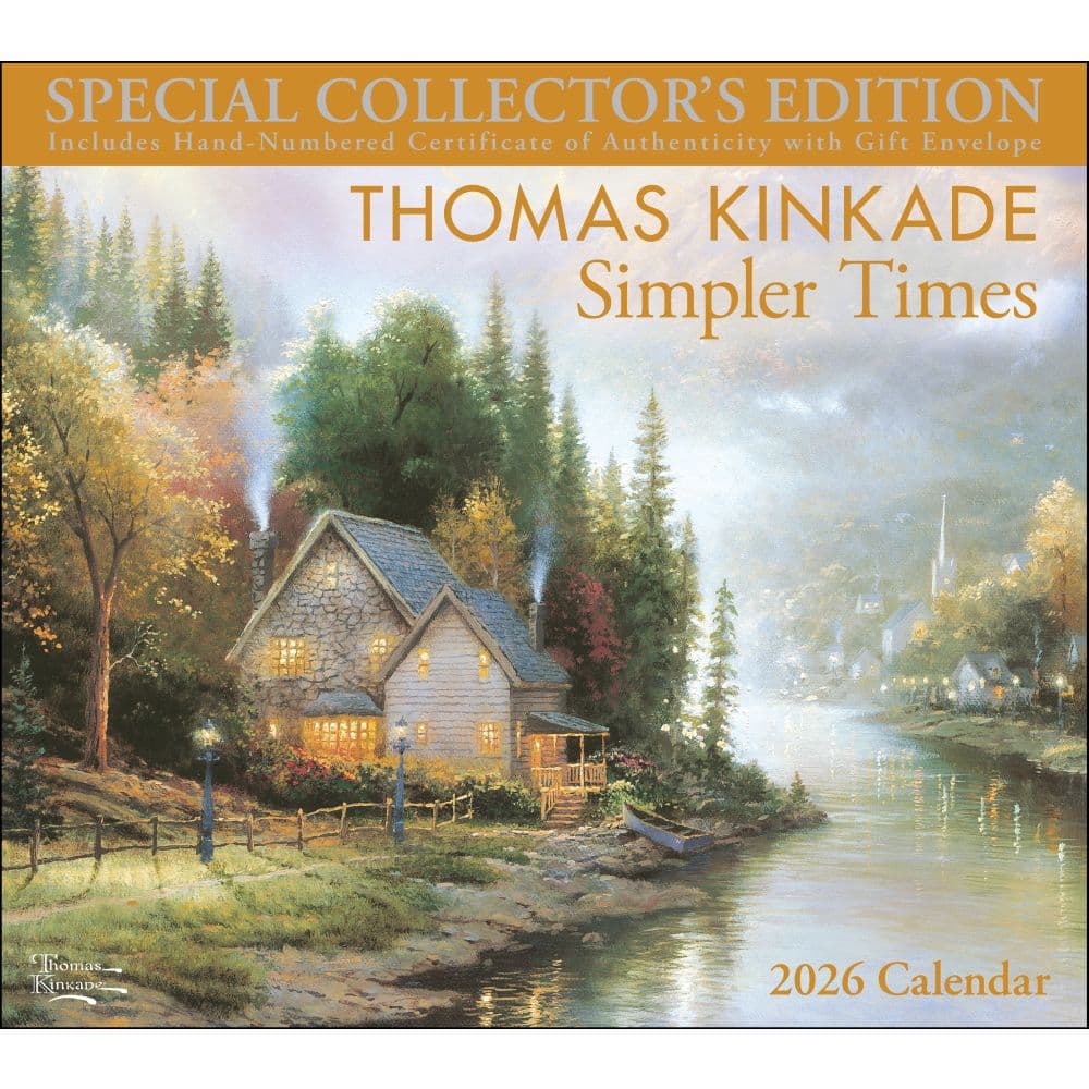 Thomas Kinkade Collectors Edition 2026 Wall Calendar Main Image