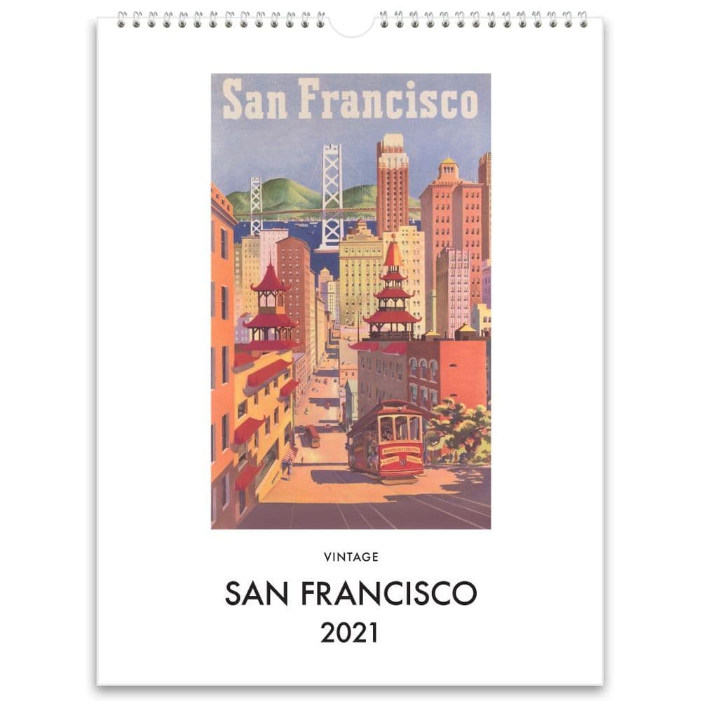 2021 San Francisco Nostalgic Poster Wall Calendar