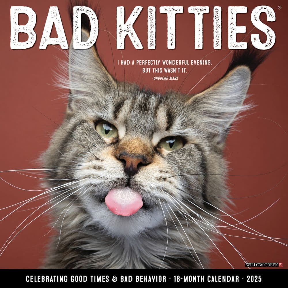 Just Bad Kitties 2025 Wall Calendar Main Product Image width=&quot;1000&quot; height=&quot;1000&quot;