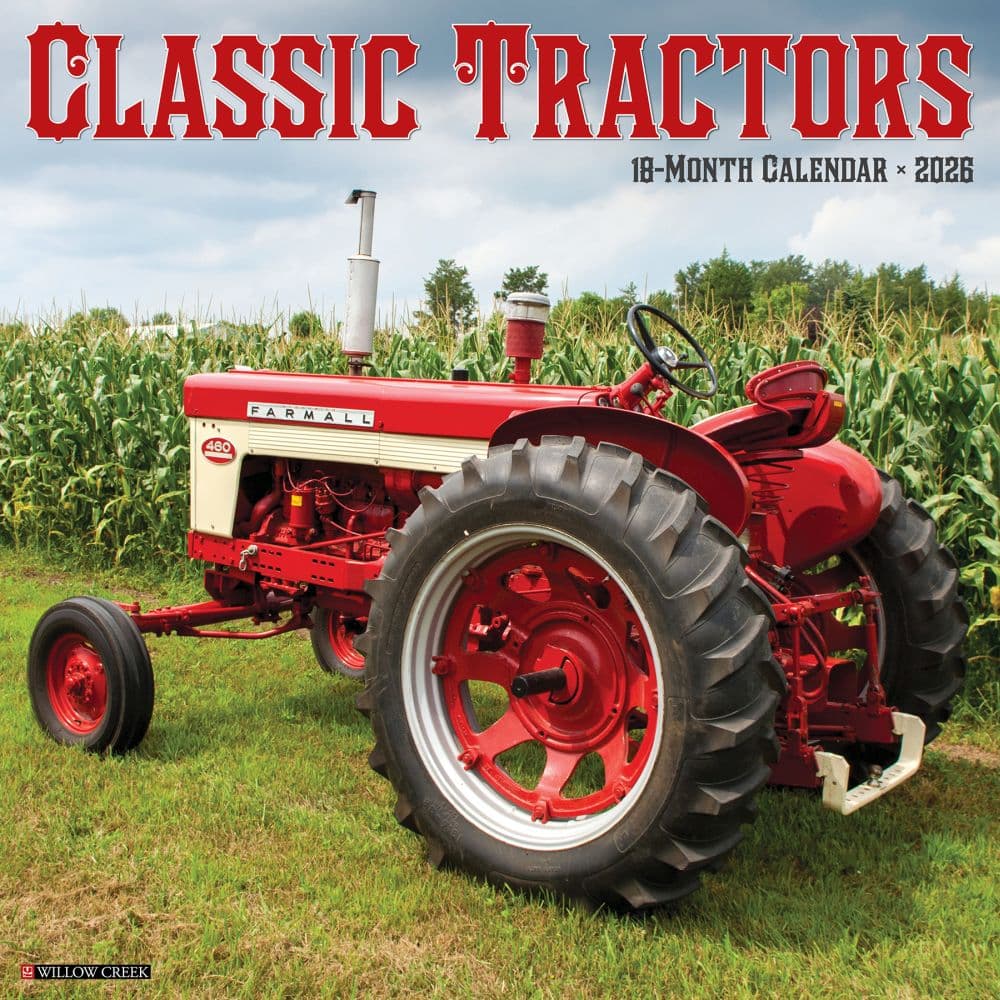 Classic Tractors 2026 Wall Calendar  Main Image