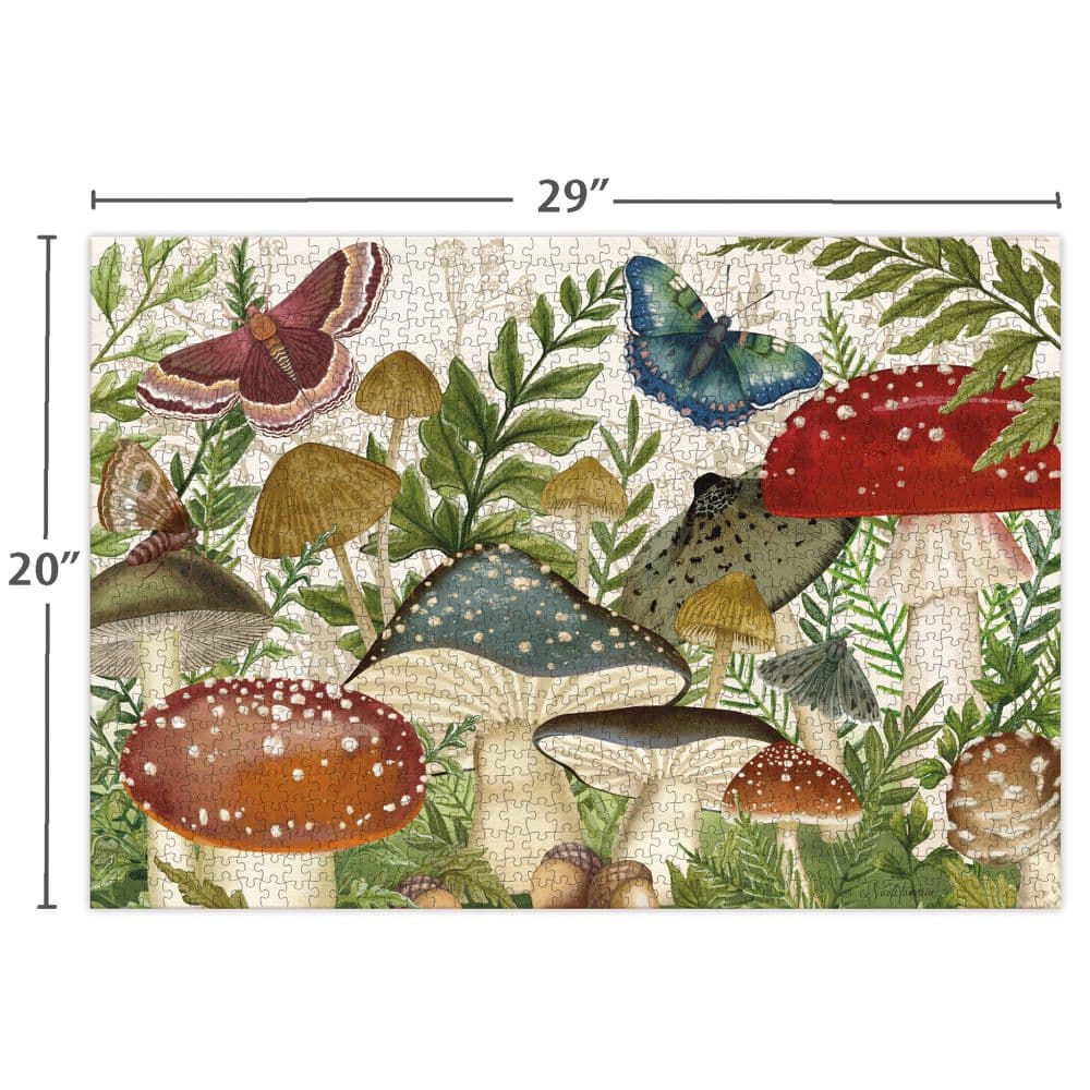 Botanical Mushrooms 1000 Piece Luxe Puzzle Sixth Alternated Image width=&quot;1000&quot; height=&quot;1000&quot;