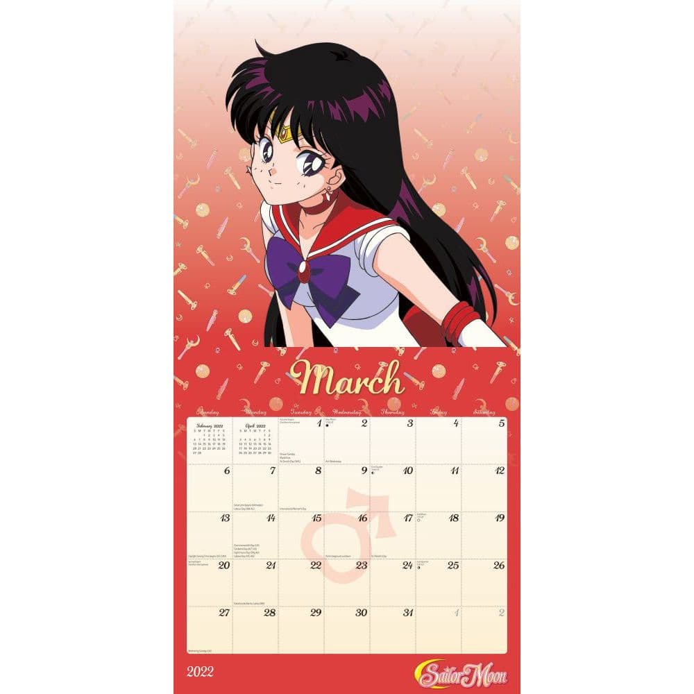 Sailor Moon 2022 Wall Calendar - Calendars.com