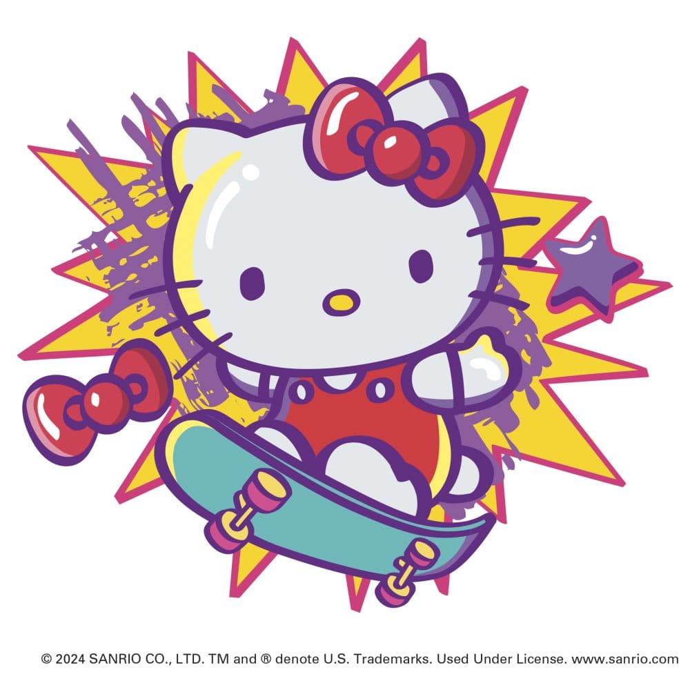 Hello Kitty and Friends Exclusive with Decal 2025 Wall Calendar Fifth Alternate Image width=&quot;1000&quot; height=&quot;1000&quot;