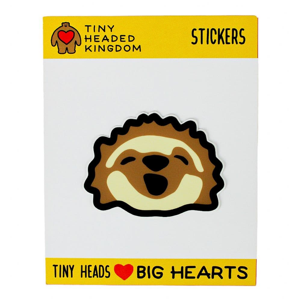 image Tiny Headed Sticker Sloth Head