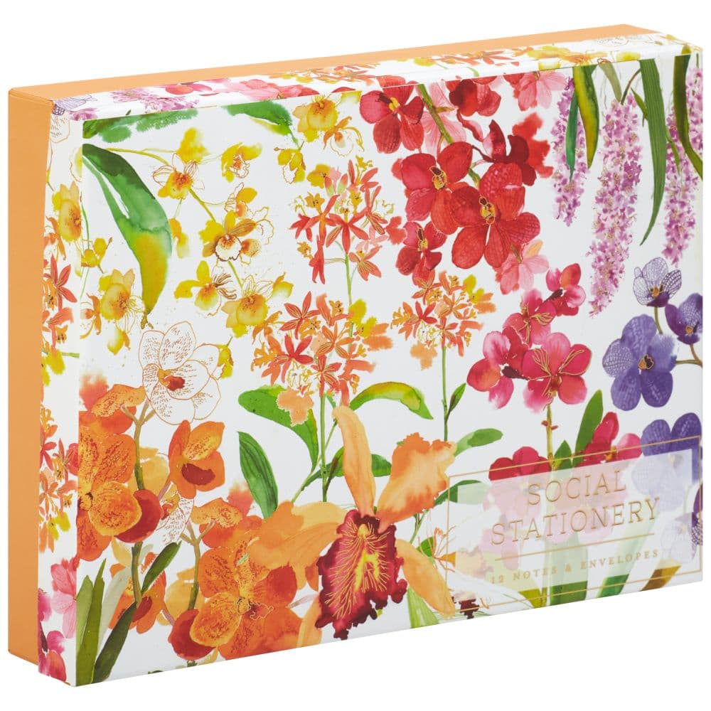 Avalanche Publishing Exotic Orchids Social Stationery Set