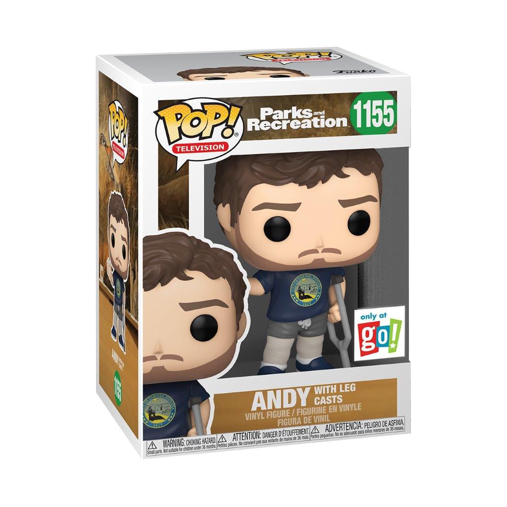 Parks and Rec Andy in Leg Casts POP! Vinyl Exclusive Alternate Image 2