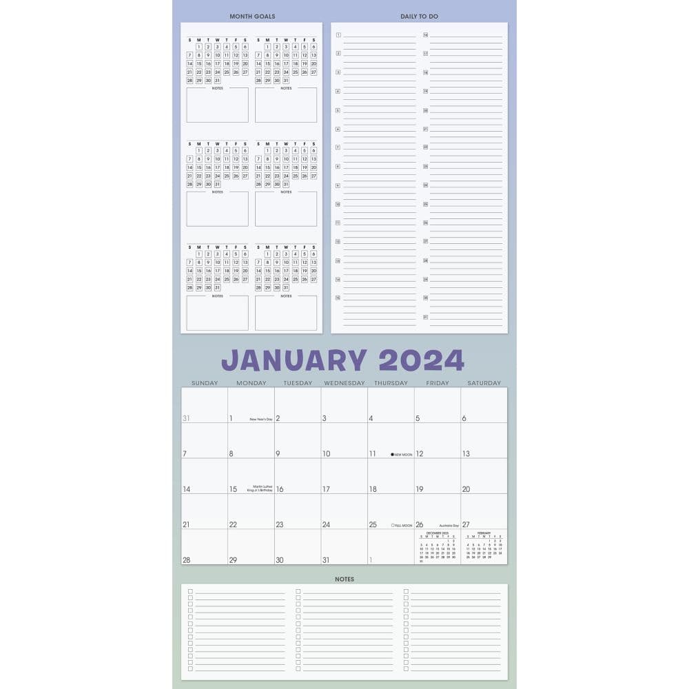 Mighty Mountains Goal Getter 17-Month 2024 Wall Calendar Third Alternate Image width=&quot;1000&quot; height=&quot;1000&quot;