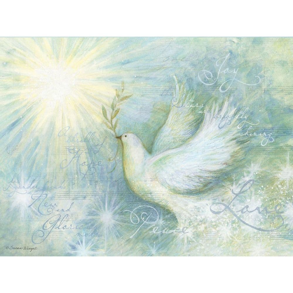 Peaceful Dove Artisan Christmas Cards by Susan Winget Main Image