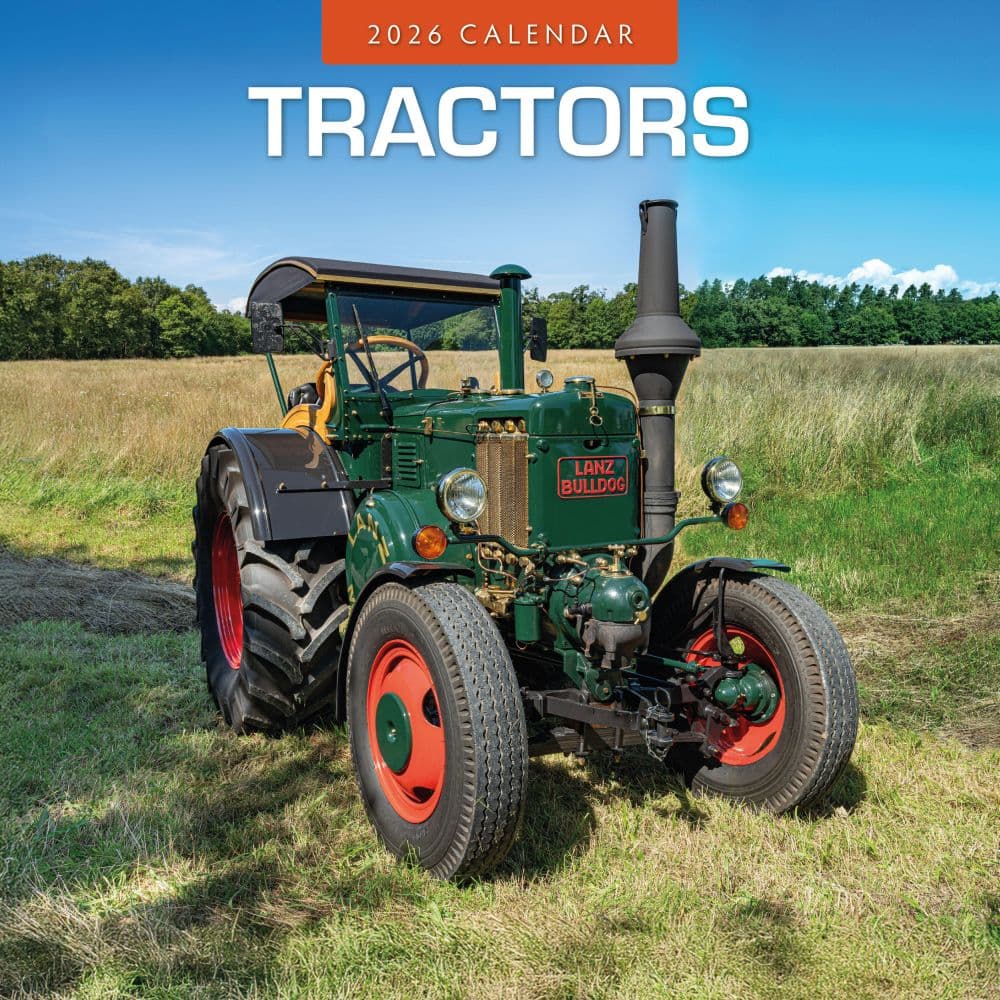 Tractors 2026 Wall Calendar Main Product Image