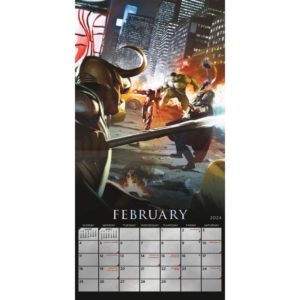 Marvel Infinity Saga Collectors Edition 2024 Wall Calendar Alternate Image 3