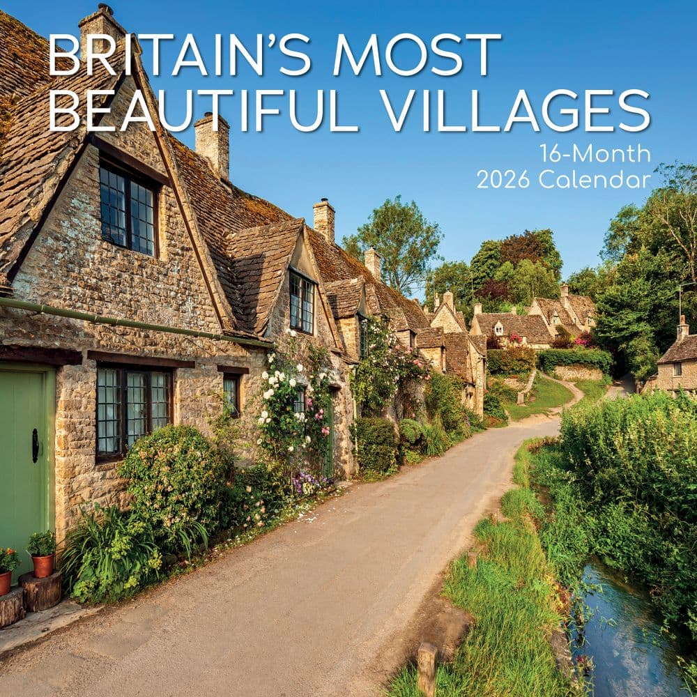Britains Most Beautiful Villages 2026 Wall Calendar Main Image