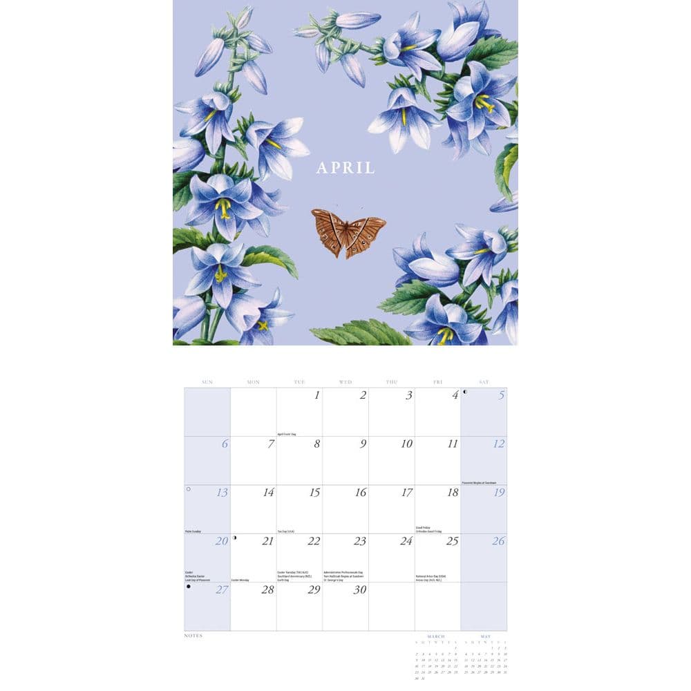 New York Botanical Gardens Illusrated 2025 Wall Calendar Second Alternate Image width="1000" height="1000"